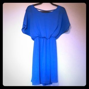 Lush Tank Dress with Sheer Sleeves